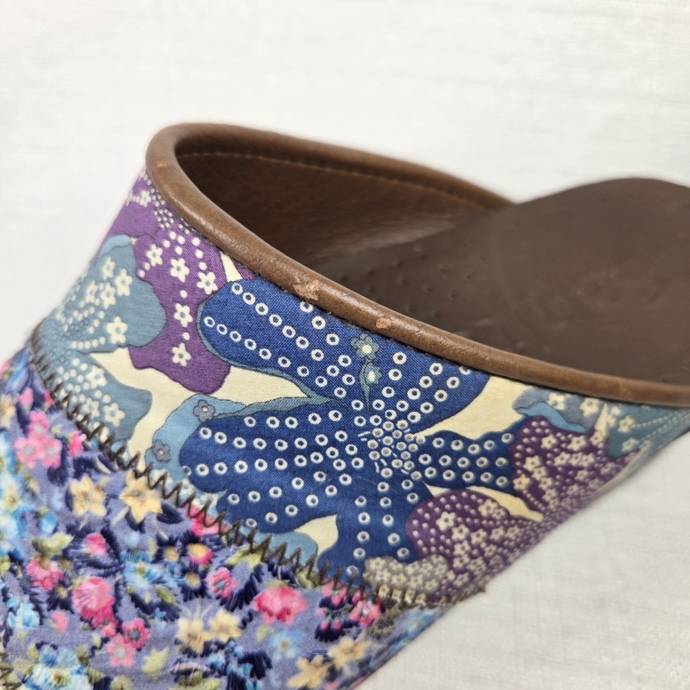 Sanita Quilt Patchwork Clogs Women's EU 36 US 6 Floral Tapestry Cottagecore Boho - Picture 11 of 11